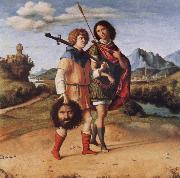 MORONI, Giovanni Battista David and Jonathan oil painting on canvas